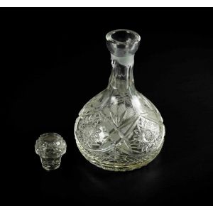Vintage Glass Liquor Bottle