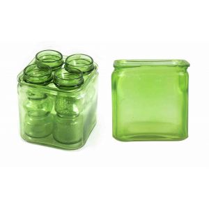 Set of Vintage Green Glasses - SOLD