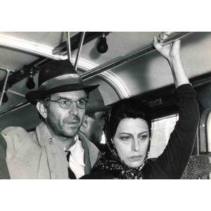 Vintage Portrait of Anna Magnani with Gian Maria Volonté