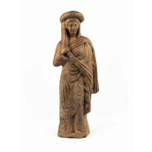 Female Standing Figure - Vintage Terracotta Sculpture  - SOLD