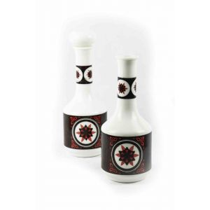 Pair of Vintage Chinese Ceramic Bottles 