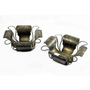 Pair of Metal Centrepieces