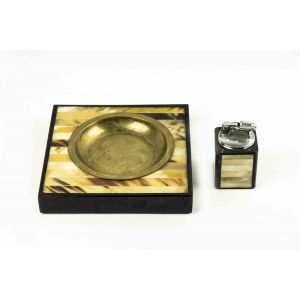 Lighter and Ashtrays Set
