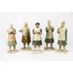 Set of 5 Chinese statuettes - SOLD