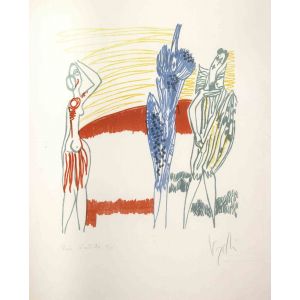 Three Colored Figures