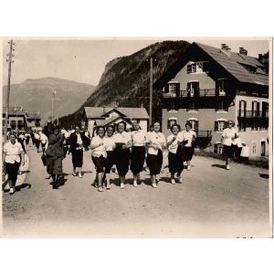 Girl in the Mountain in a School Holiday