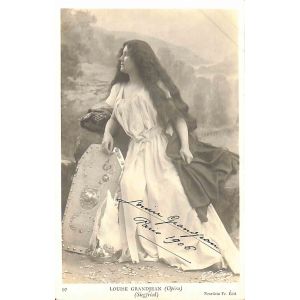 Louise Grandjean Autographed Photocard - SOLD