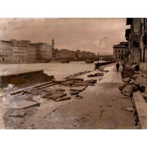 Florence Devastated by the Waters of the Arno - Original Photographs
