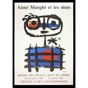 Mirò Poster Exhibition Musée de Beaux Arts