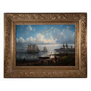 Landscape with Boats 