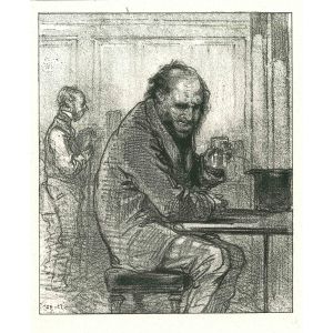 Paul Gavarni - A Man with Whisky - Modern Art