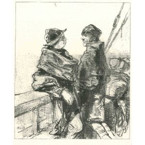 Paul Gavarni - Fishermen - Modern Art