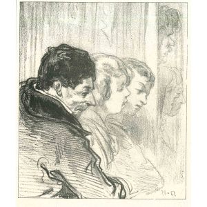 Paul Gavarni - The Waiting Men and Women - Modern Art