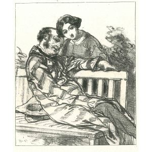Paul Gavarni - Gentle Fondness - Modern Art