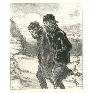 Paul Gavarni - The Men in the Wind - Modern Art