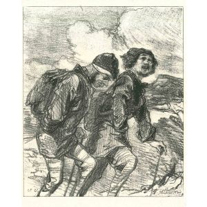 Paul Gavarni - The Mountaineers - Modern Art