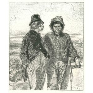 Paul Gavarni -  The Conversation - Modern Art