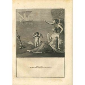 Odysseus Ship and Goddess on the Shore