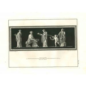 Ancient Roman Painting - The Reverence Scene