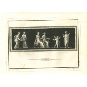 Ancient Roman Painting - The Offering Scene with the Angel