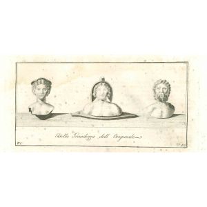 Ancient Roman Heads, Triad from Hercolaneum- Vincenzo Campana - Old Masters
