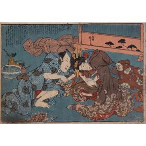 Utagawa Kuniyoshi - Shunga - Modern Artwork