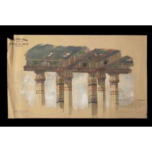 Sketch of Egyptian Temple