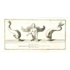 Ancient Roman Fish and Angel From Hercolaneum - Vincenzo Campana - Old Masters