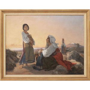 Henri Lehmann - Water Carriers in Naples - Old Masters' Art