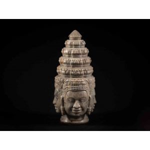 Grey Jade Indo - Chinese sculpture