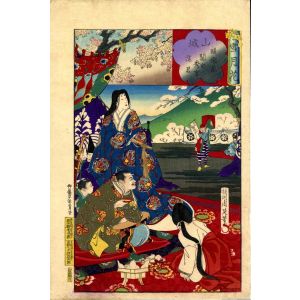 Toyohara Chikanobu - The Flowering Daigo - Modern Art