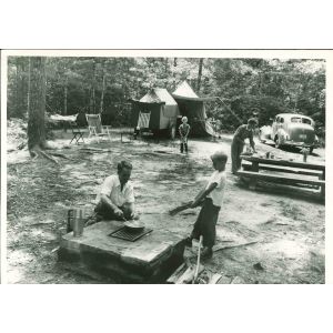 Vacation time in The us- Vintage Photograph