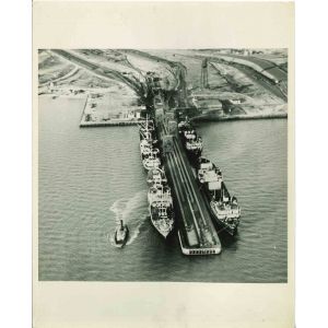 A New Type Coal-Loading Pier - American Vintage Photograph