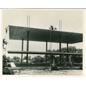A New Method in Building- American Vintage Photograph