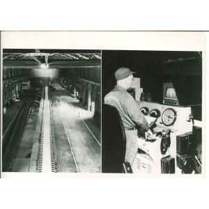 Monitoring Steel Production - American Vintage Photograph