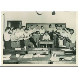 American Steelworkers Go To College - American Vintage Photograph