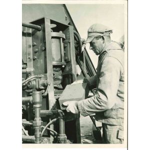 New Earth-Cement Block - American Vintage Photograph