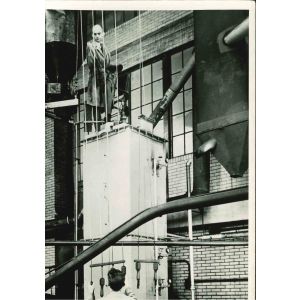 Theory and Practice are Combined at an American Research Institute- American Vintage Photograph