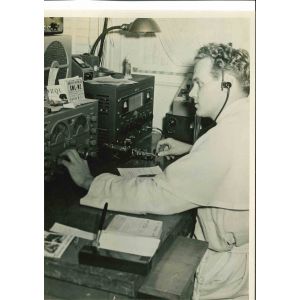 An American Amateur Radio Operator- American Vintage Photograph