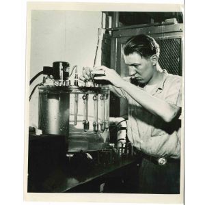 Oil Viscosity Checking- American Vintage Photograph