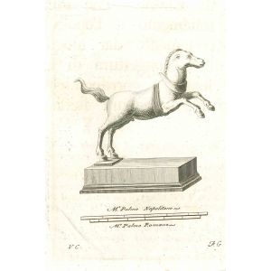 Ancient Roman Horse - Vincenzo Camapana - Old Master's Artwork