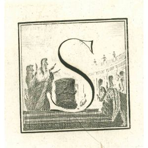 Capital letter for the Antiquities of Herculaneum Exposed