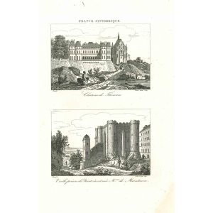 Ancient View of Chateau de Touars