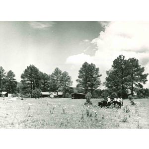 Digging Camp - American Vintage Photograph