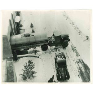 Milk Distribution - American Vintage Photograph