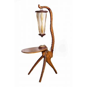 Vintage Mid-Century Modern Italian Lamp by Aldo Tura - Italy 1950s
