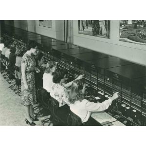 Telephone System - American Vintage Photograph