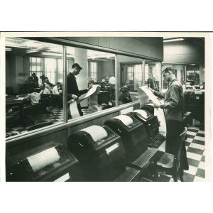 Modern Newspaper Plant - American Vintage Photograph