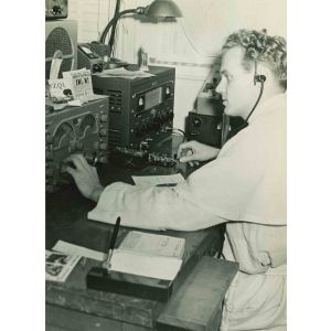 Radio Operator - American Vintage Photograph