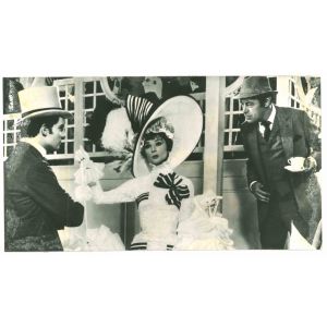 Audrey Hepburn and Rex Harrison on the set of 